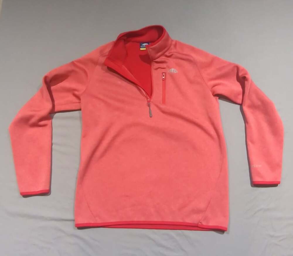 AFTCO American Fishing Tackle Co. Fleece Quarter-Zip Pullover Size M Pink